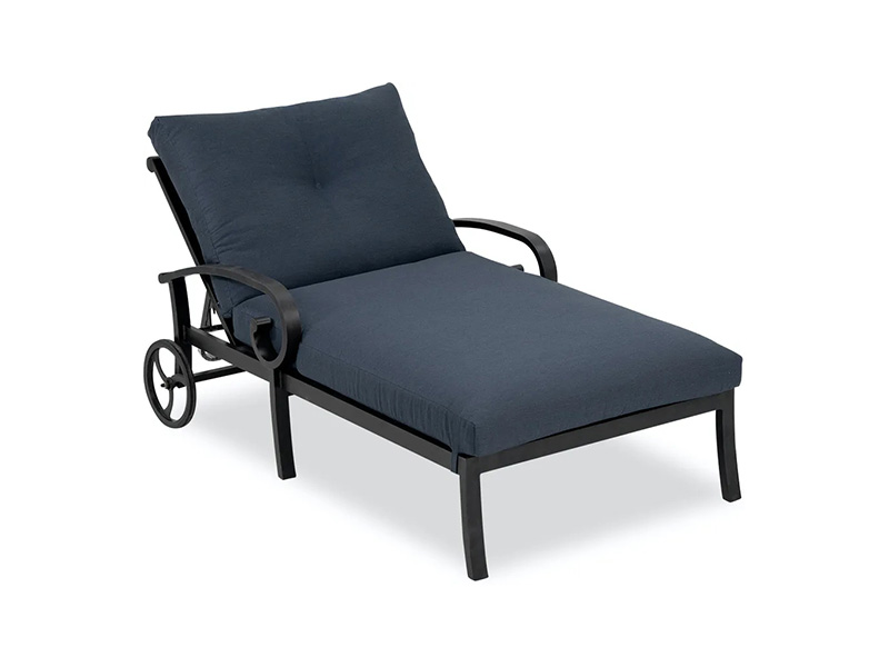 쿠션이 포함된 Solstice 알루미늄 Double Chaise Lounge