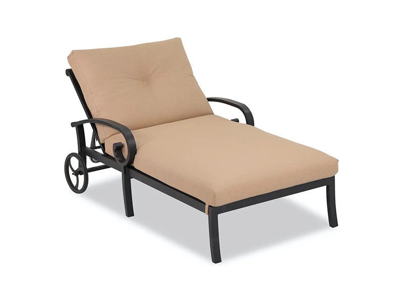 쿠션이 포함된 Solstice 알루미늄 Double Chaise Lounge